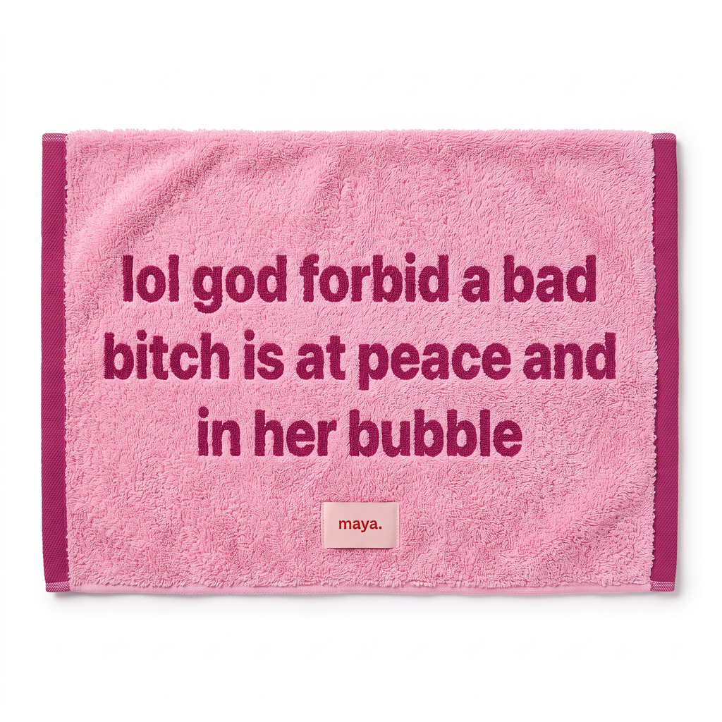 In Her Bubble Face Towel