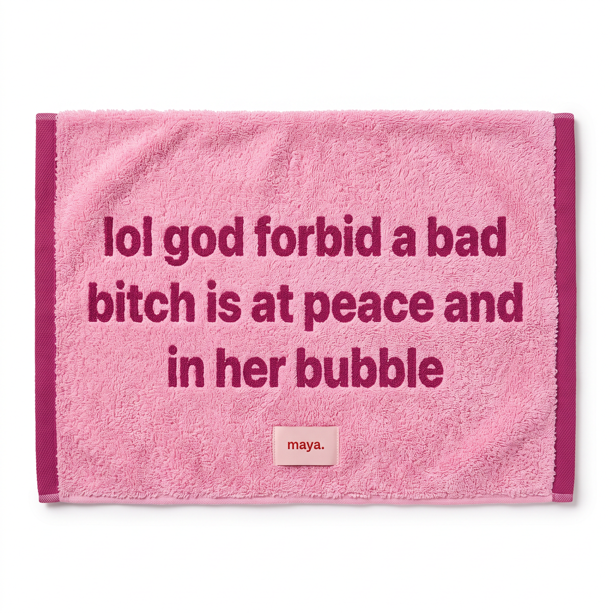 In Her Bubble Face Towel