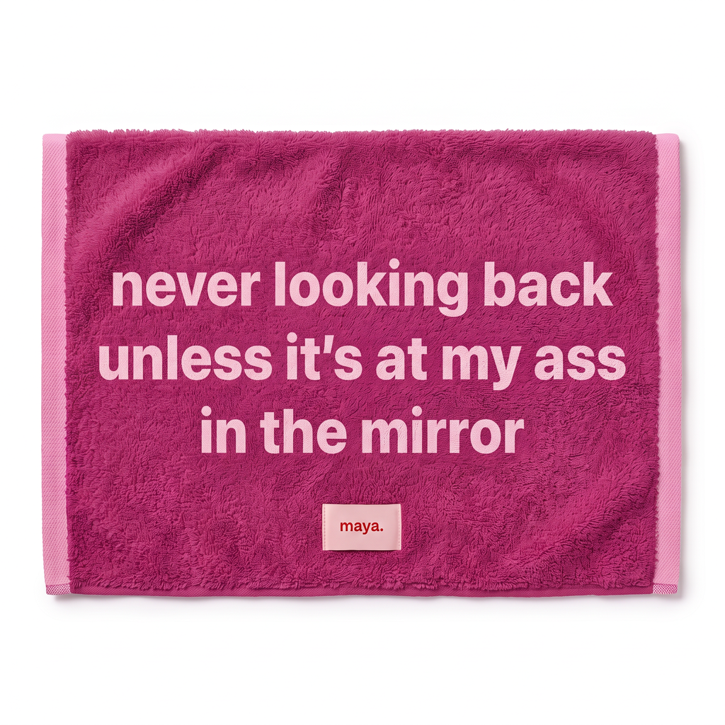 Ass In The Mirror Face Towel