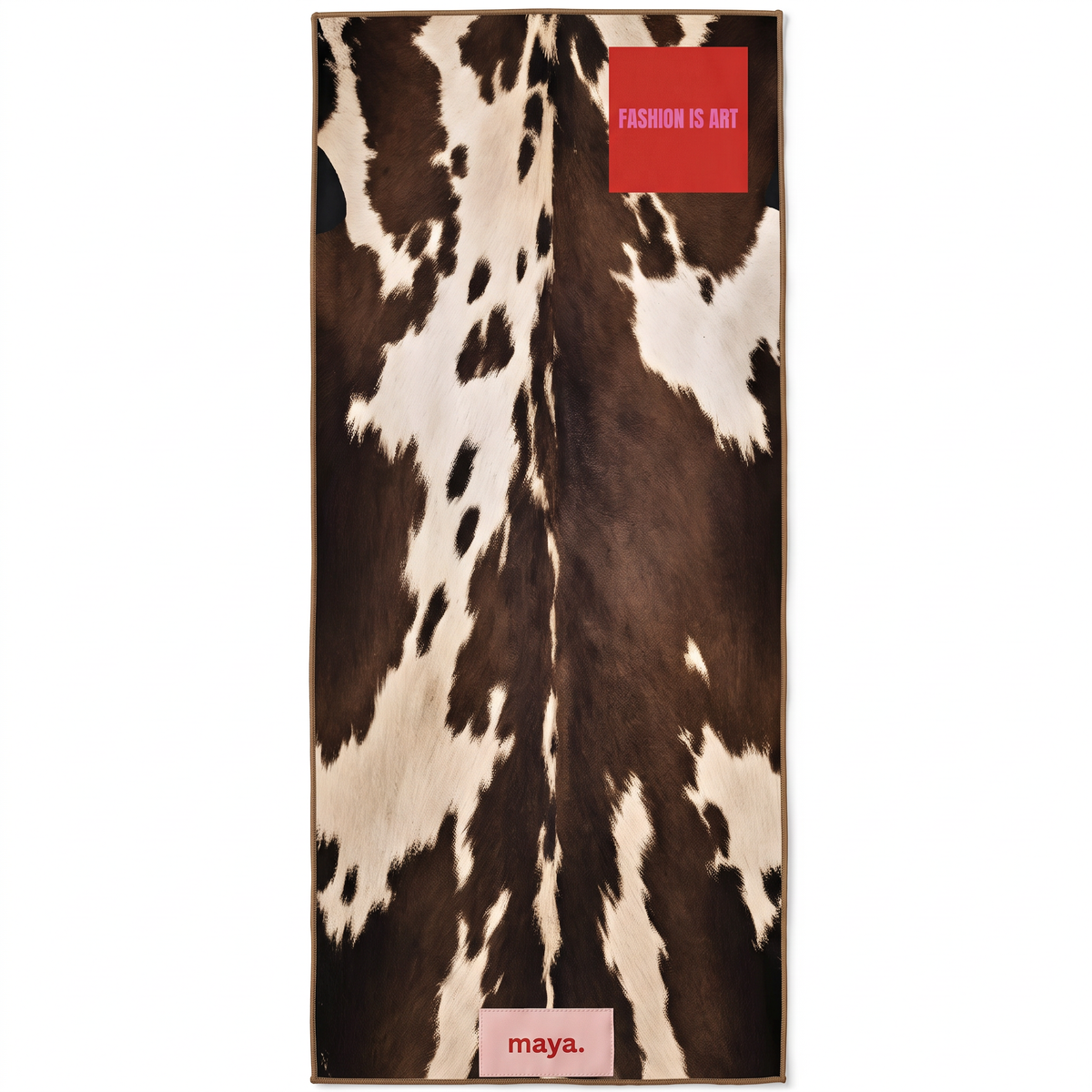 Cowprint Grip Mat Towel