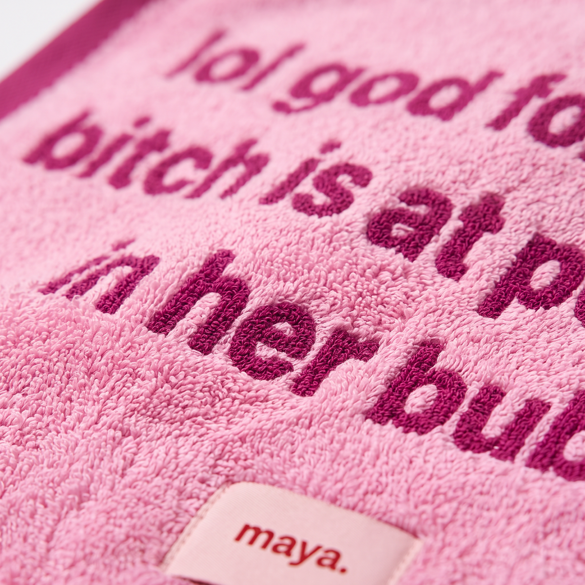 In Her Bubble Face Towel