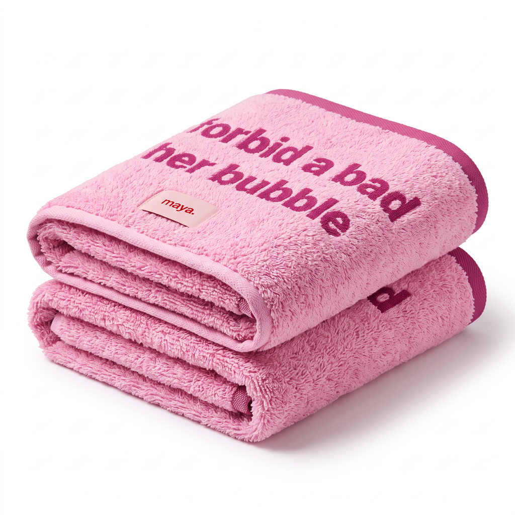 In Her Bubble Face Towel