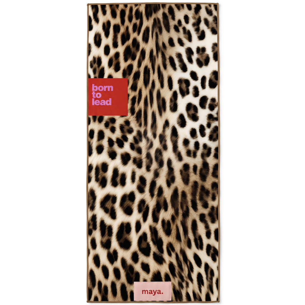 Leopard Grip Mat Towel