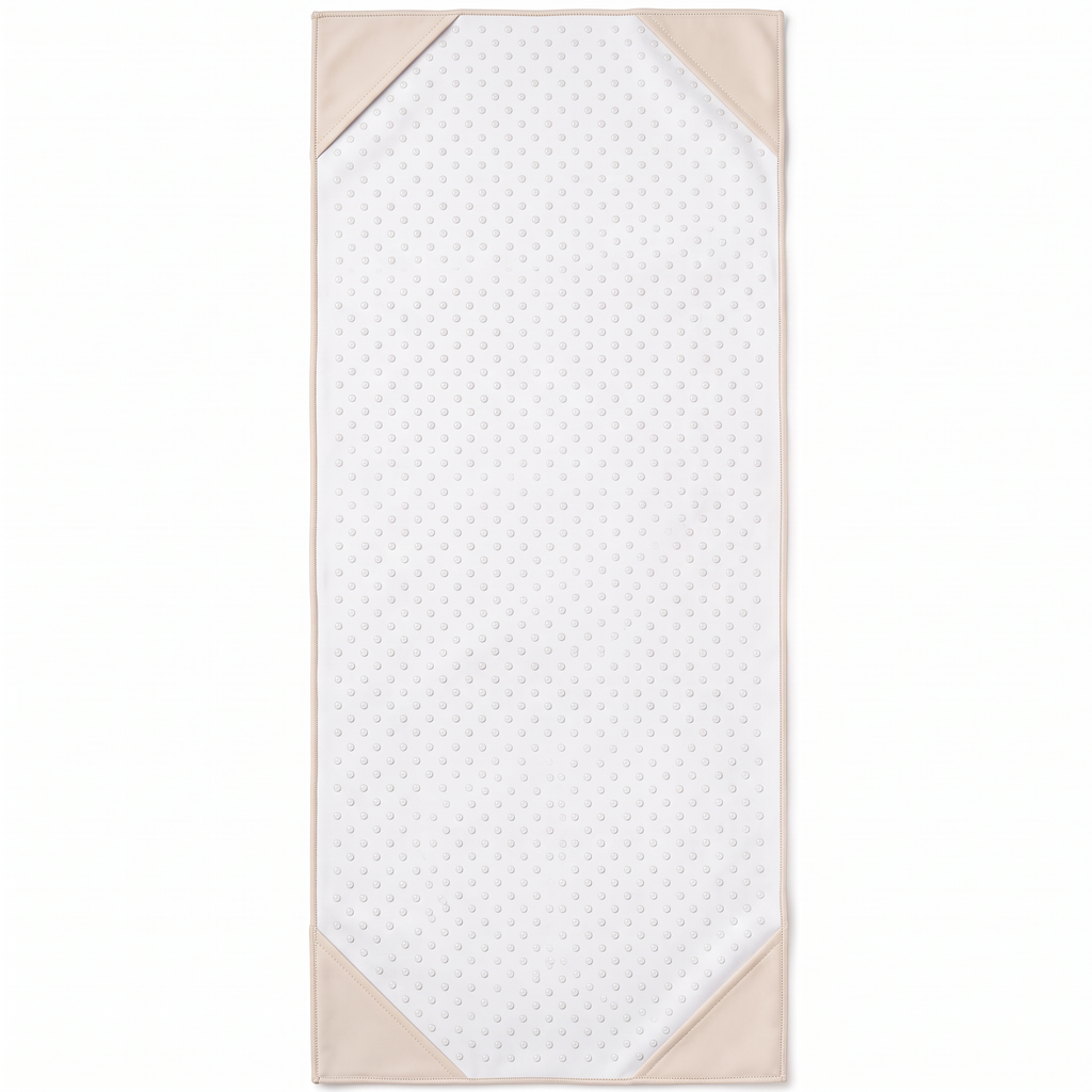 Perform Cream Grid Mat Towel
