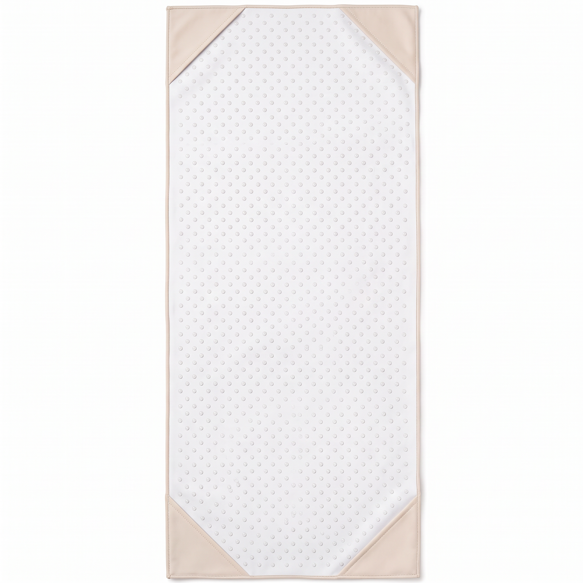 Perform Cream Grid Mat Towel