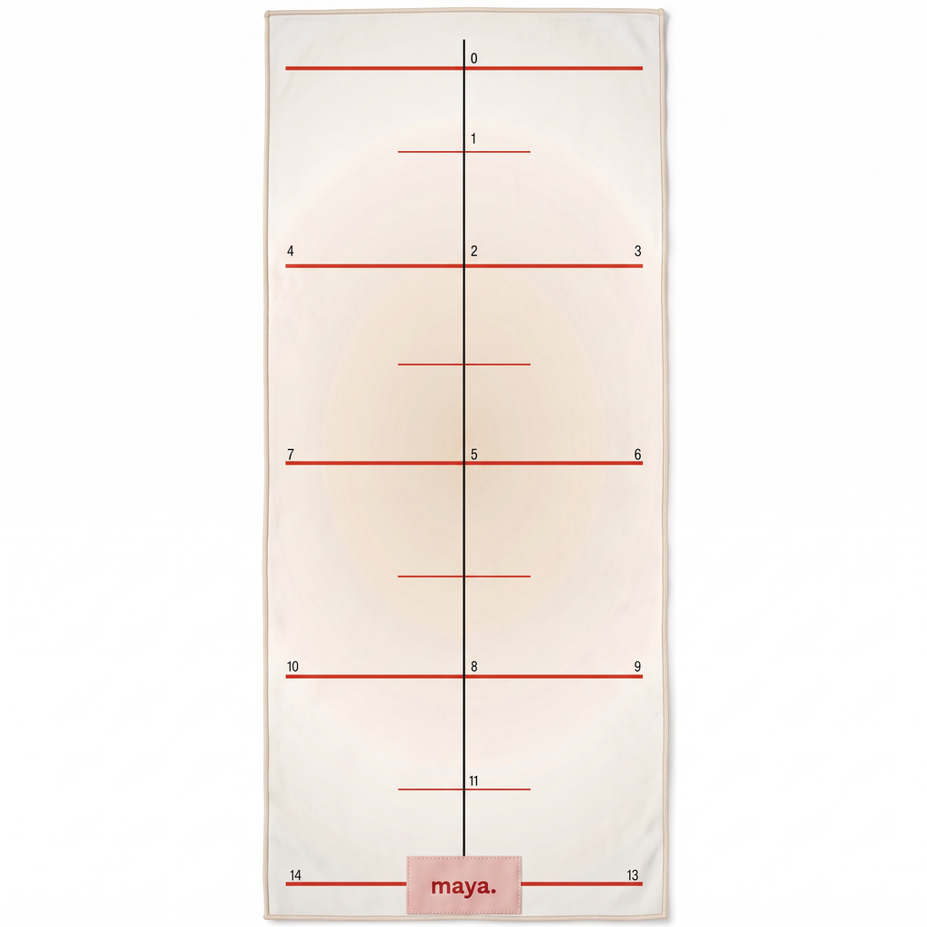 Perform Cream Grid Mat Towel
