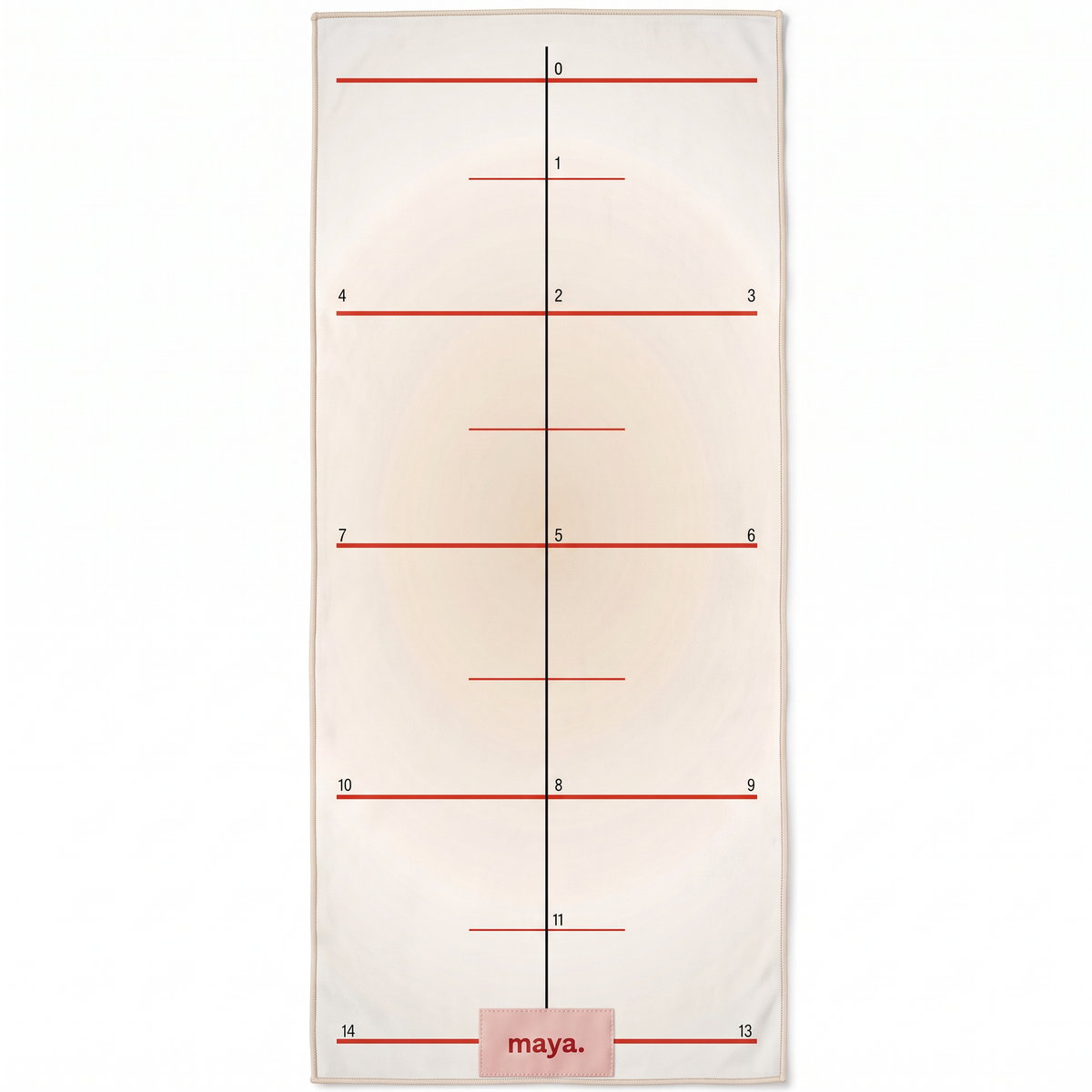 Perform Cream Grid Mat Towel
